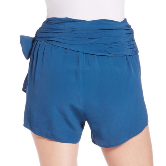 $128 Free People Wrap Style Silk Short Feaux Skirt - Picture 5 of 12